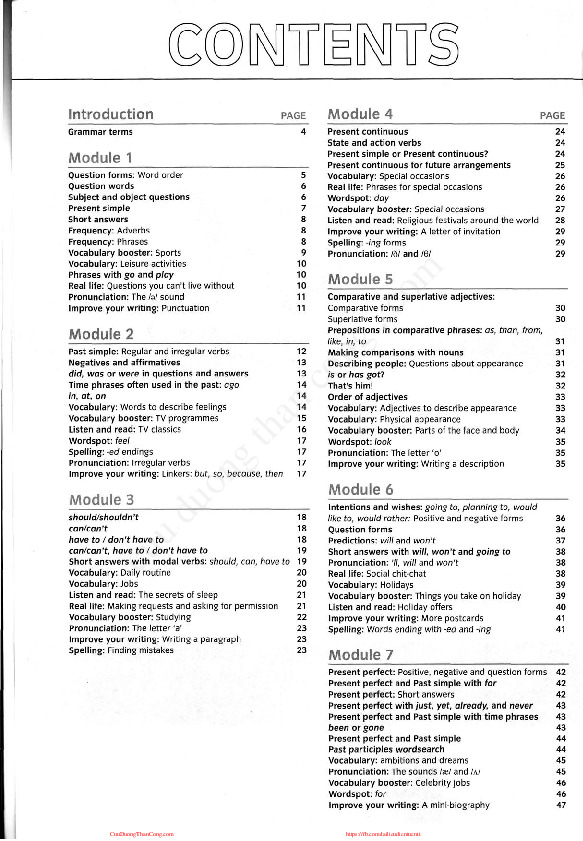 workbook with key.pdf-Thư viện tài liệu, giáo trình, bài giảng, bài tập lớn, đề thi online  môn học Anh Văn 1  ĐH Khoa Học Tự Nhiên HCM-1