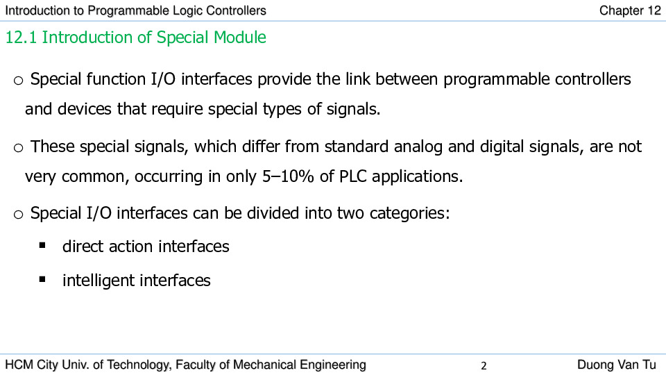 Chapter 12 - Special Function Module - HMI - SCADA.pdf-Thư viện tài liệu, giáo trình, bài giảng, bài tập lớn, đề thi online  môn học Plc (Programmable Logic Controller)  ĐH Bách Khoa HCM-1
