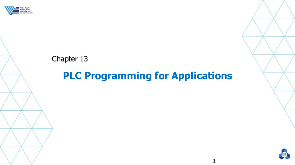 Chapter 13 - PLC Programming for Applications.pdf-Thư viện tài liệu, giáo trình, bài giảng, bài tập lớn, đề thi online  môn học Plc (Programmable Logic Controller)  ĐH Bách Khoa HCM-0