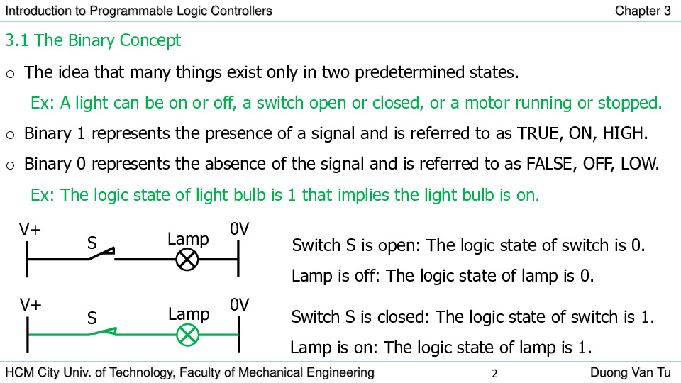 Chapter 3 - Logic Concepts.pdf-Thư viện tài liệu, giáo trình, bài giảng, bài tập lớn, đề thi online  môn học Plc (Programmable Logic Controller)  ĐH Bách Khoa HCM-1